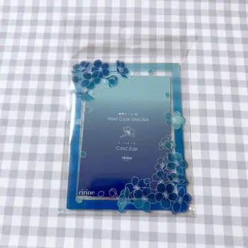 후쿠야 경질 케이스 벚꽃 하늘색 파랑 블루