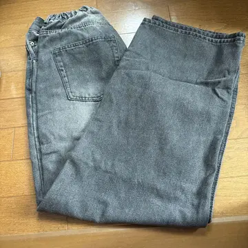 주문 폭주! 랭킹 3관 와이드 데님 와이드 팬츠 데님 허리밴딩