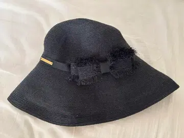 [ 미사용 ] 아테나 뉴욕 라피아 블랙 모자