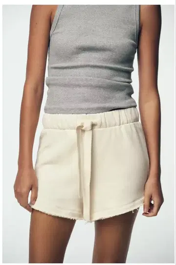 ZARA 드로우 스트링 맨투맨 숏팬츠