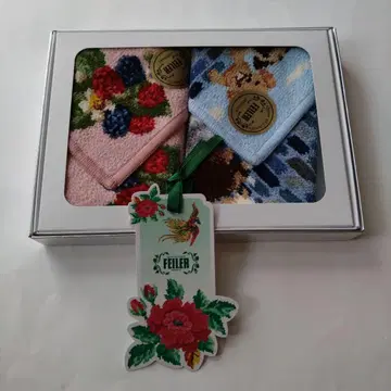 FEILER 페이러 여성용 손수건 berry 외 2매 세트 상자입