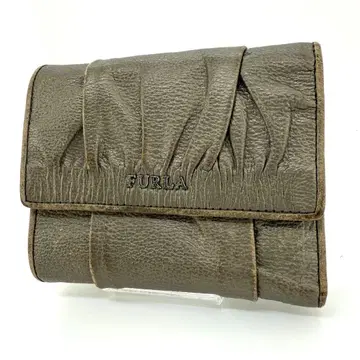 훌라 FURLA 3단 폴더형 지갑 카드 대용량 브론즈