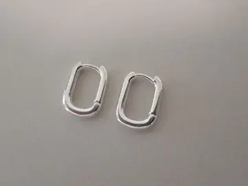 후프 귀걸이 실버 서클 귀걸이 925 심플