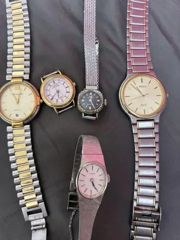 정크 손목시계 세트 SEIKO CITIZEN 테크노스