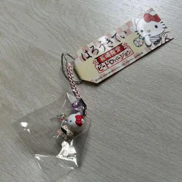 헬로키티 스트랩 족쇄 나가사키 한정판 비드로 버전