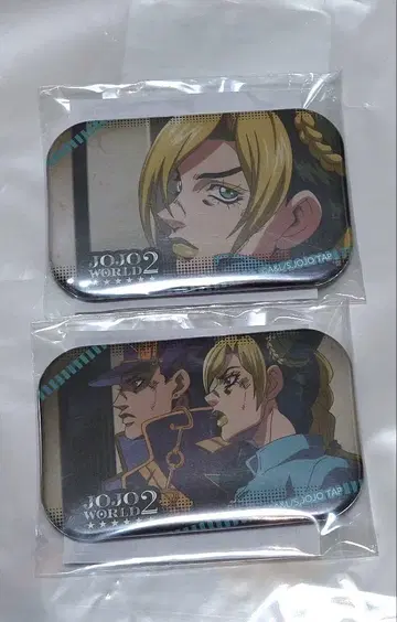 JOJO2 WORLD2 모서리가 둥근 캔뱃지 쿠죠 죠린