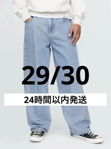 GAP 슈퍼 배기 미디엄 워시 29/30