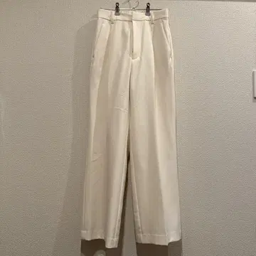Loungedress 세미 와이드 팬츠 아이보리 화이트 S