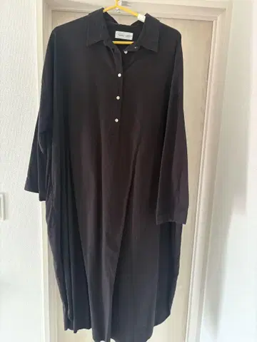 블랙 셔츠 원피스 긴팔