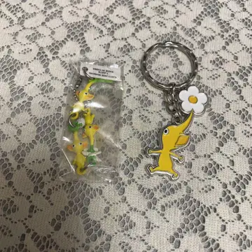 피크민 이어지는 마스코트 메탈 참 노랑 피크민