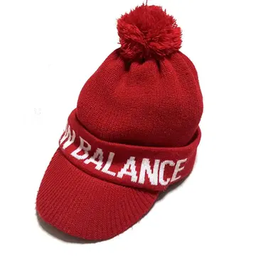 NEW BALANCE 니트 헌팅 캡 모자 꽁지 골프