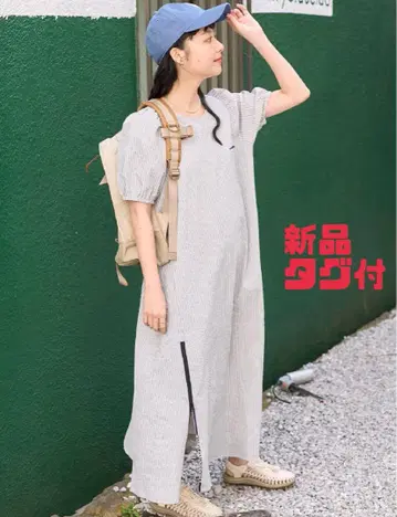 새상품 사우전드마일 x 프릭스스토어 별주 시어서커 퍼프 원피스