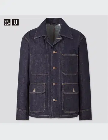 UNIQLO U 데님 워크 자켓 NAXY 네이비