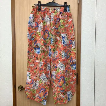 카모이 요코 TUNIC 룸 팬츠 파자마 스테테코 하와이안 플라 댄스