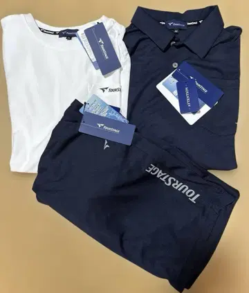 투어 스테이지 TOURSTAGE 피케 셔츠, T셔츠 & 팬츠 3종 세트