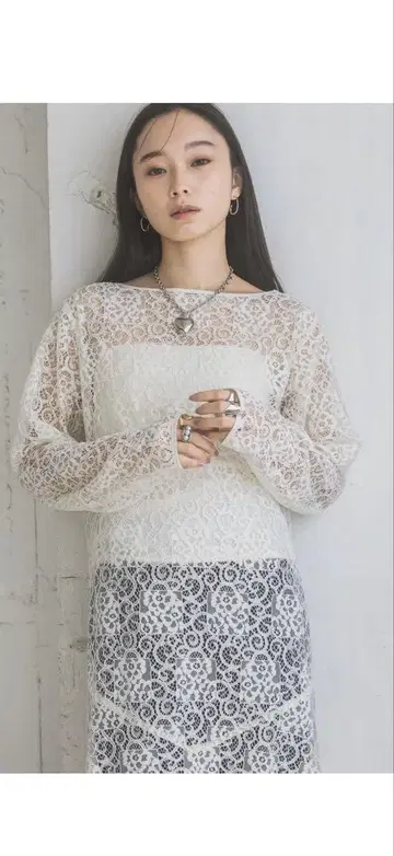 미사용 새상품 지나시스 2way 패널 레이스 원피스