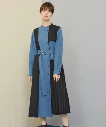 UNITED TOKYO 아지메 블로킹 원피스