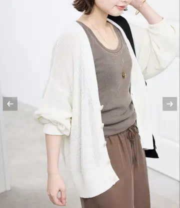 SLOBE IENA 린넨 혼방 V넥 가디건