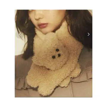 메리제니 베어 쁘띠 목도리 곰 머플러 베이지 merry jenny