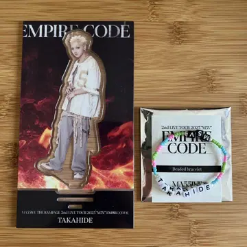 MA55IVE EMPIRE CODE 스즈키 타카히데 아크릴 스탠드 팔찌