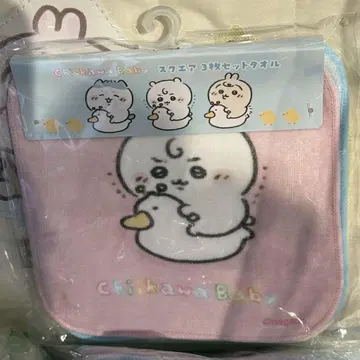치이카와 Chiikawa Baby 스퀘어 3개 세트 타월