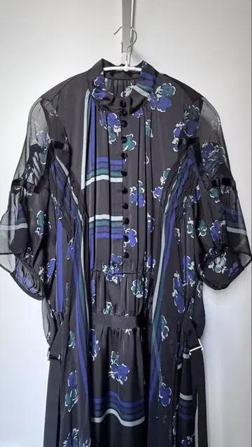 sacai 2017ss 플라워 프린트 원피스