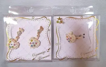 새상품 오쟈마녀 도레미 25주년 기념 굿즈 콜론탭 귀걸이&반지 도호