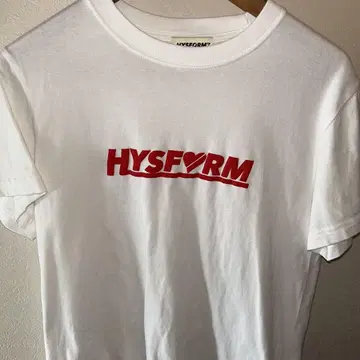 HEARTFORM SS 티셔츠 White x Red S 사이즈