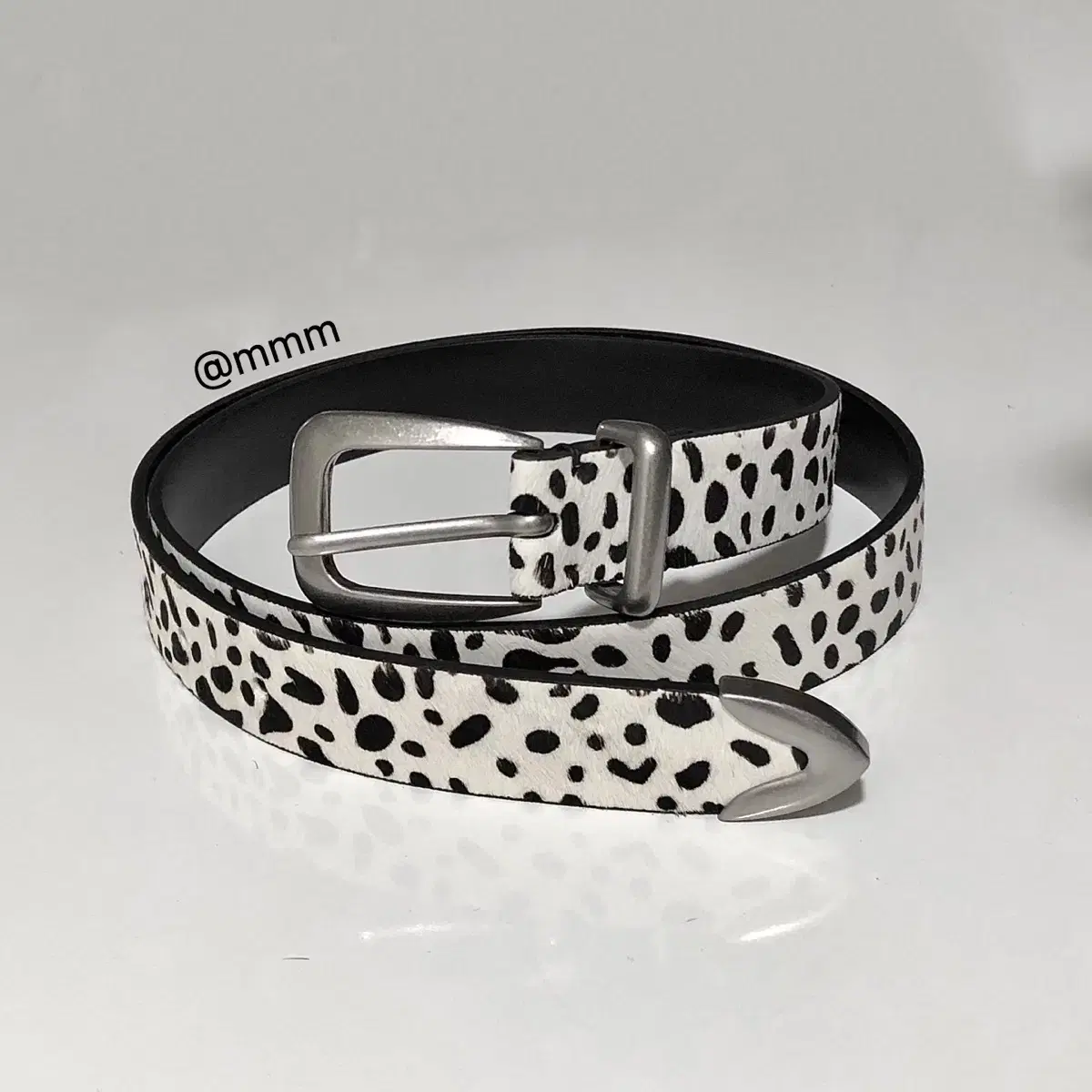 WACKOMARIA PYTHON LEATHER BELT WHITE 32 WACKOMARIA PYTHON LEATHER