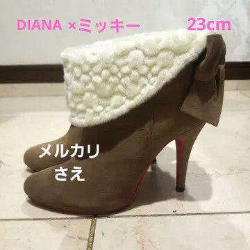다이애나 부티 미키 콜라보 힐 숏부츠