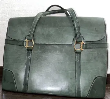 somes saddle 소메스 사들 가죽 그린 토트백