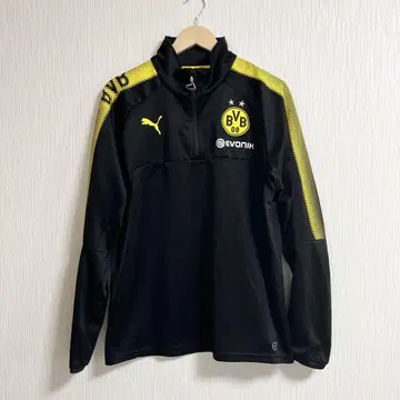 PUMA 도르트문트 하프 지퍼 트랙 자켓