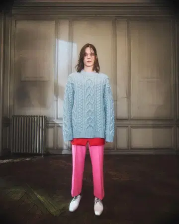 드리스반노튼 22-23AW 케이블 니트 아란 니트 런웨이