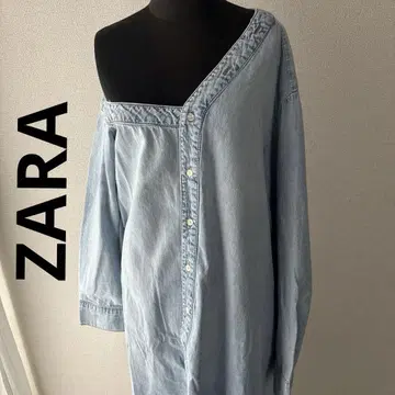 ZARA 아지메 디자인 데님 셔츠