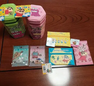 짱구는 못말려(크레용 신짱) 초코형 수납 박스 세트, 파우치, 헤어 클립