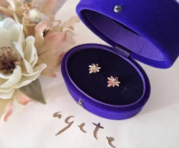 [ 할인가 ] agete 아가트 귀걸이 K10 리프