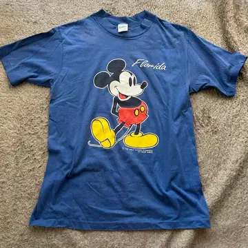 빈티지 새상품급 미키마우스 VELVA SHEEN 티셔츠