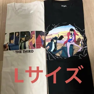 루팡 3세 T셔츠 2장 세트 L 사이즈
