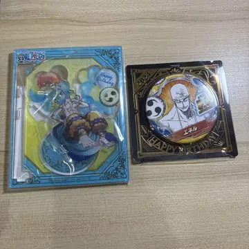 ONE PIECE 벌스데이 흔들흔들 아크릴 스탠드 벌스데이 캔뱃지 에넬
