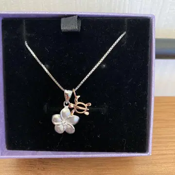 하와이안 주얼리 플루메리아&호누 목걸이 미사용 새상품