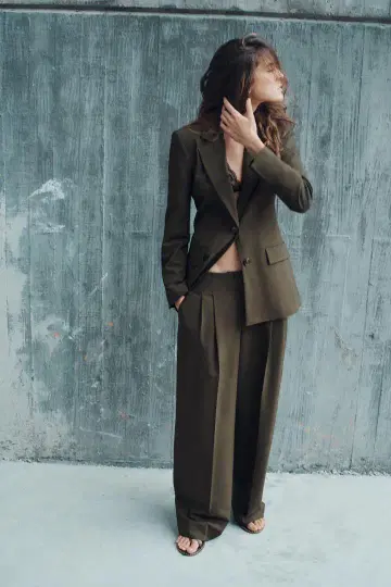 ZARA 롱 스트레이트 블레이저