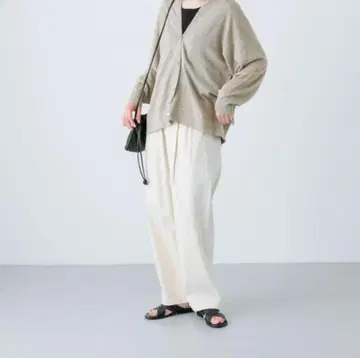 카구레 린넨 100% 가디건