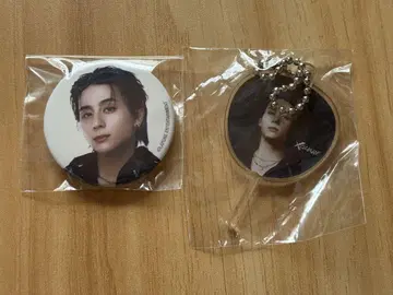 INI 니시 히로토 XQUARE 캡슐 토이 미니 부채 미니 캔뱃지