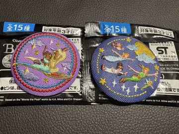 디즈니 자수 캔뱃지 피터팬 알라딘 세트