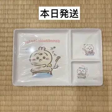 치이카와(먼작귀) baby 칸막이 포함 멜라민 플레이트