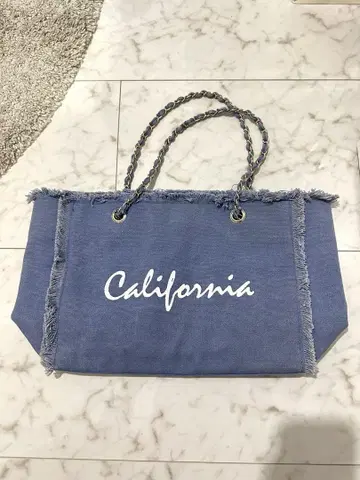 Frees Mart 프린지 토트백 파랑