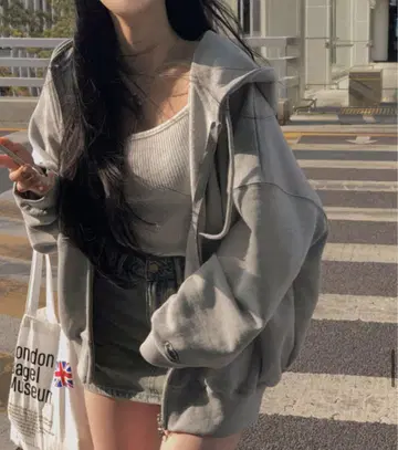 beidelli 베이델리 후드티 그레이