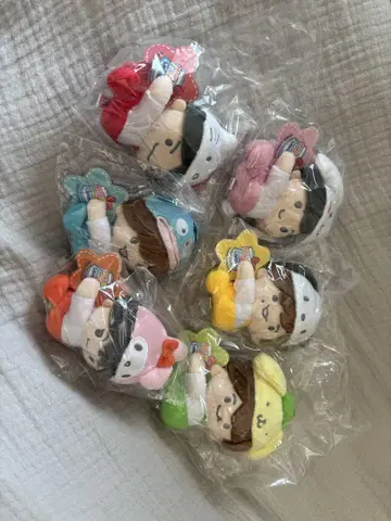 나니와단시 로손 산리오 콜라보 마스코트 봉제 인형