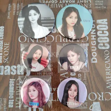 TWICE 쯔위 캔뱃지 6개 세트
