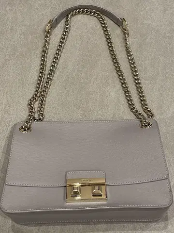FURLA 그레이 숄더백 체인 스트랩 2way